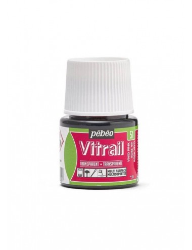 Pebeo Vitrail Cam Boya 45ml 51 Vivid Pink